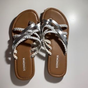 White sandals